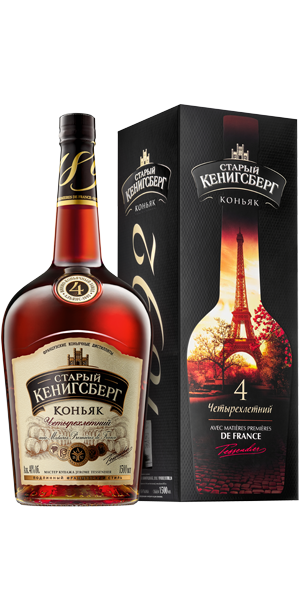 Коньяк Старый Кенигсберг 4 зв 1.5л N*3 П/У 4736738