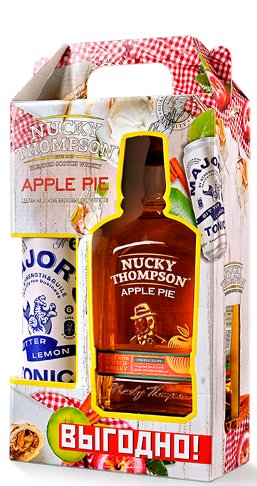 NUCKY THOMPSON APPLE PIE 0.7 П/У + ТОНИК MAJORS 0.5 2770565