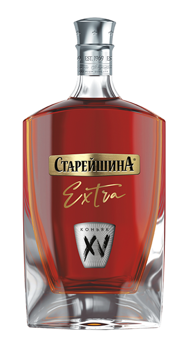 СТАРЕЙШИНА 15 ЛЕТ EXTRA 0.5 П/У + БОКАЛ 4735179