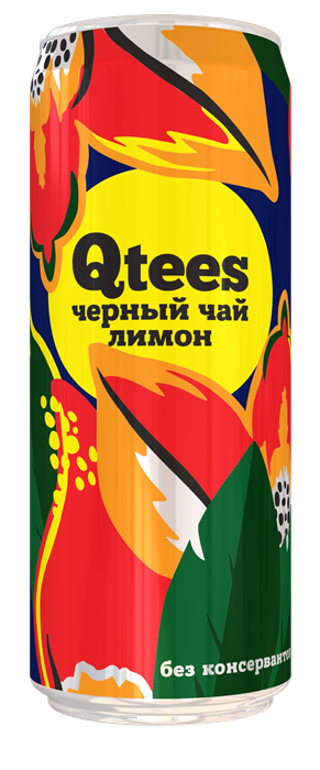 QTEES ЧАЙ ЧЕРНЫЙ ЛИМОН 0.33 (12) 1320169