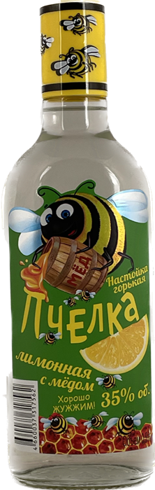 ПЧЁЛКА НАСТОЙКА ГОРЬКАЯ ЛИМОННАЯ С МЕДОМ 0.5 4732390