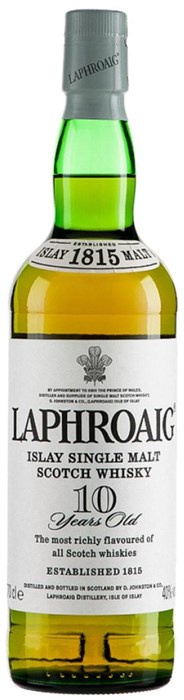 Виски шотландский односолодовый "ЛАФРОЙГ" 10 лет" ПУ 0,7 л 4810859