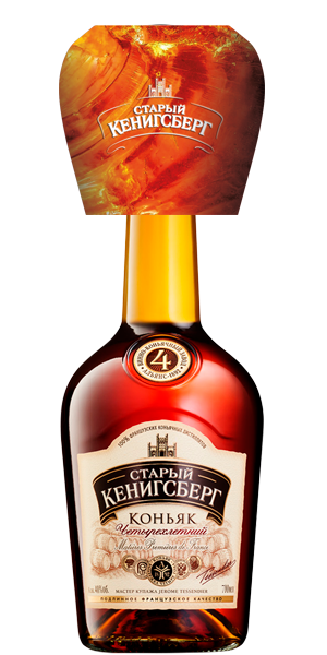 Коньяк Старый Кенигсберг 4 зв 0,7 N *6 п/у + бокал 2515 4125939
