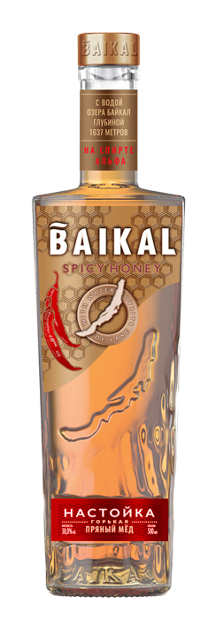 Настойка горькая БАЙКАЛ пряный мед 0,5 л 4820491