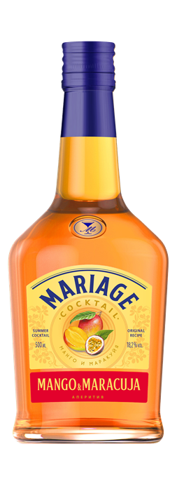 Аперитив МАРЬЯЖ Манго и Маракуйя 0,5 л 4820495