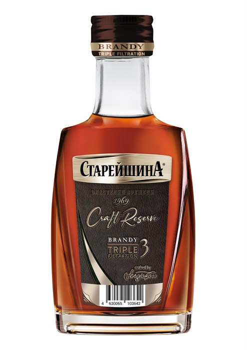 Бренди Старейшина 0,1л фляга 4822818