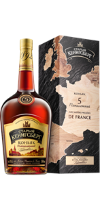 Коньяк Старый Кенигсберг 5 лет 1,5 N *3 п/у + карта 4736741