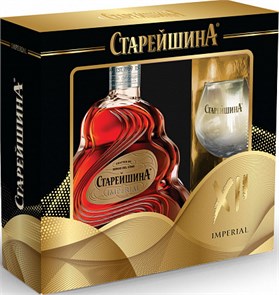 СТАРЕЙШИНА 12 ЛЕТ IMPERIAL 0.5 П/У + БОКАЛ 2541276